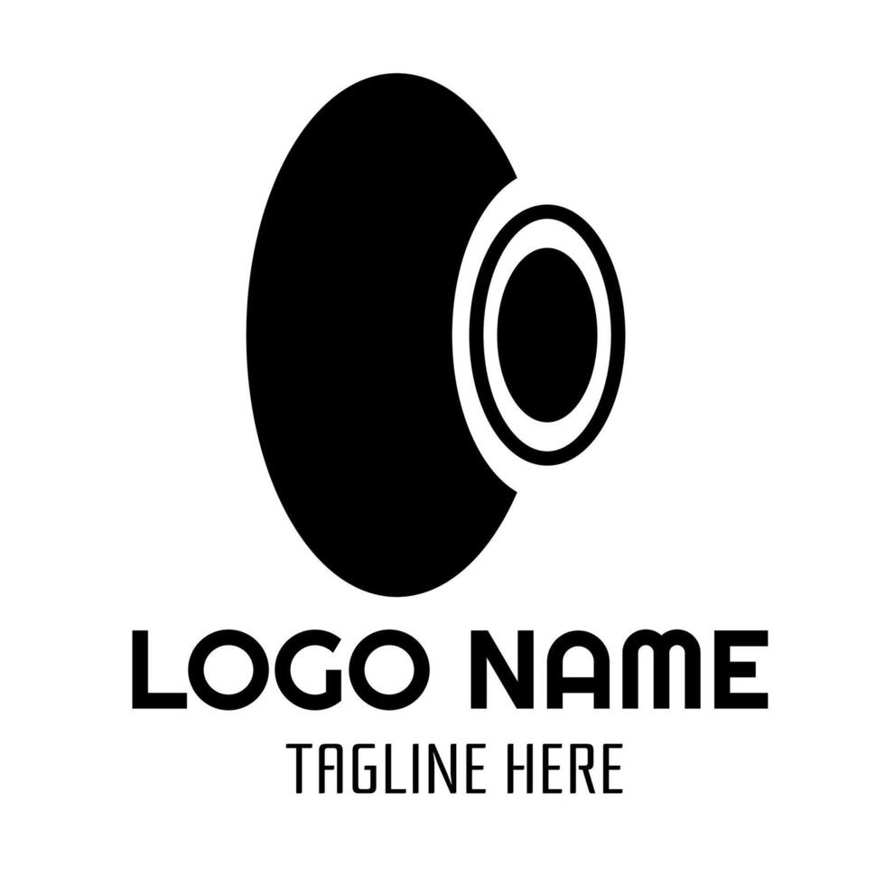 A black and white logo for a company vector