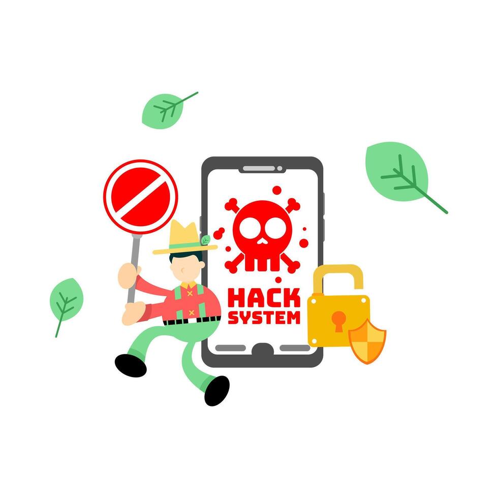 How to protect your phone from hackers vector