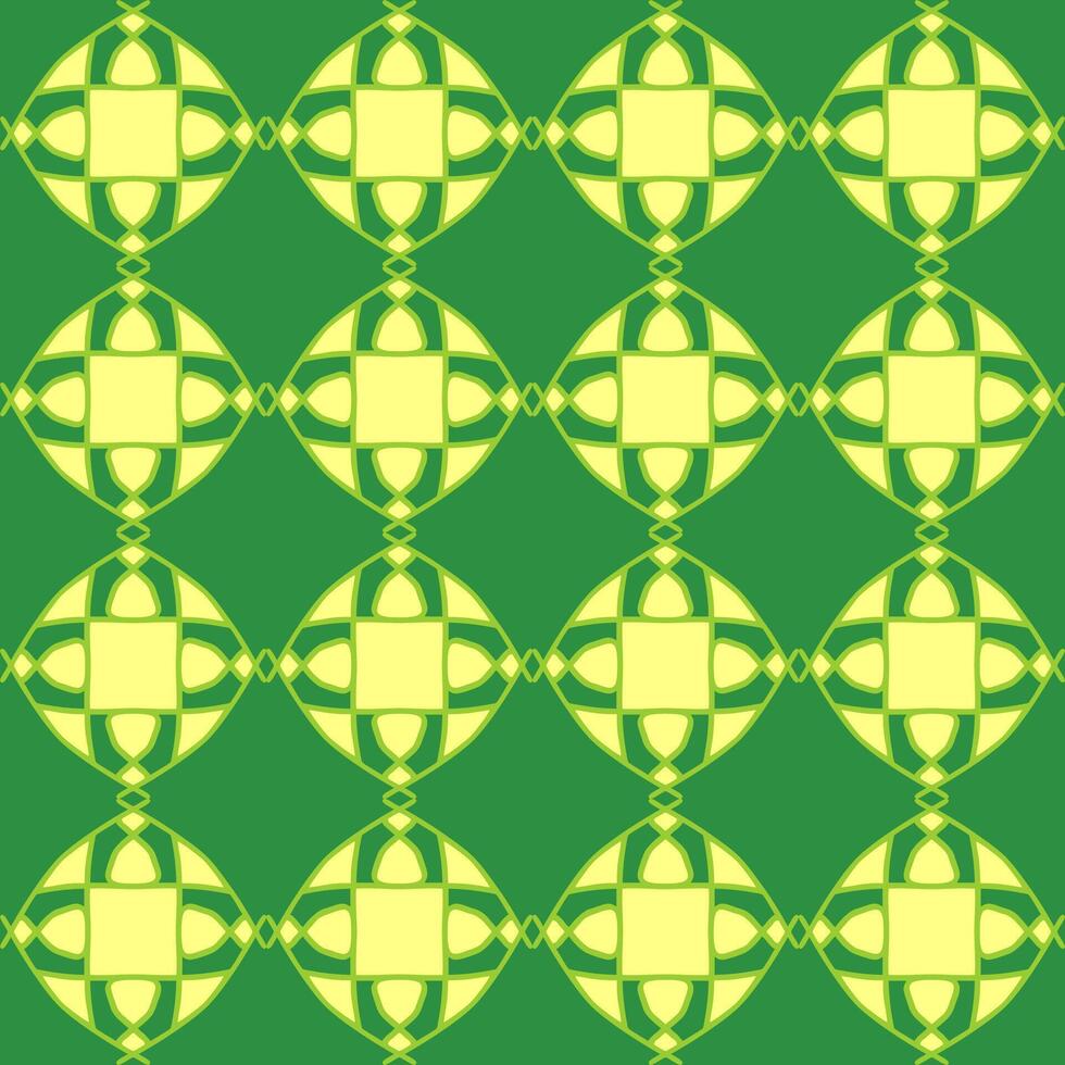 A green and yellow pattern with squares vector