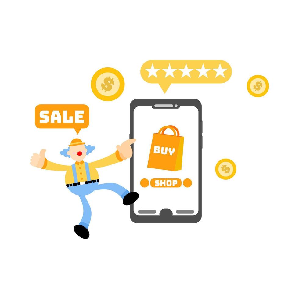 How to use mobile app to sell your products vector