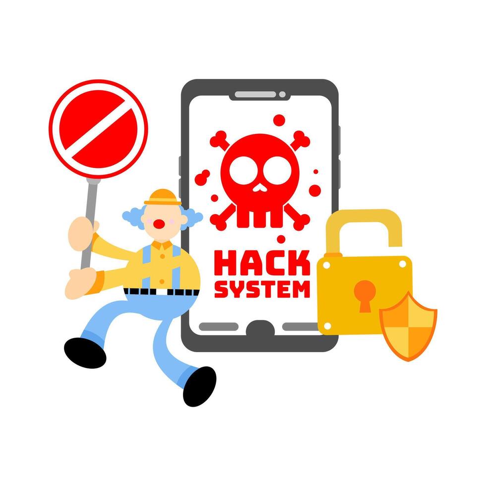 How to protect your phone from hackers vector