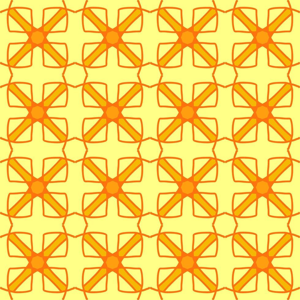 A yellow and orange geometric pattern vector