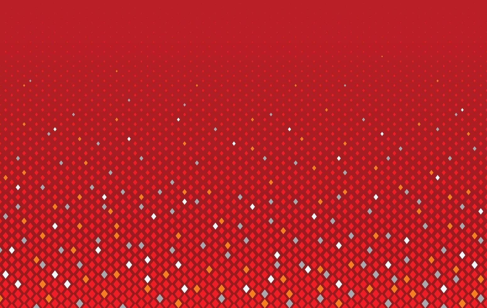 Red knitted background with white dots vector