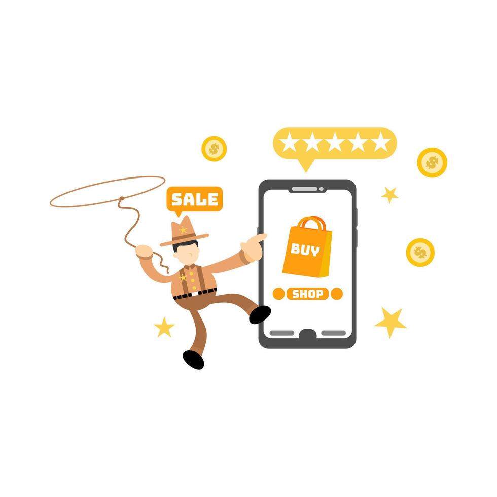 How to use mobile app to sell your products vector
