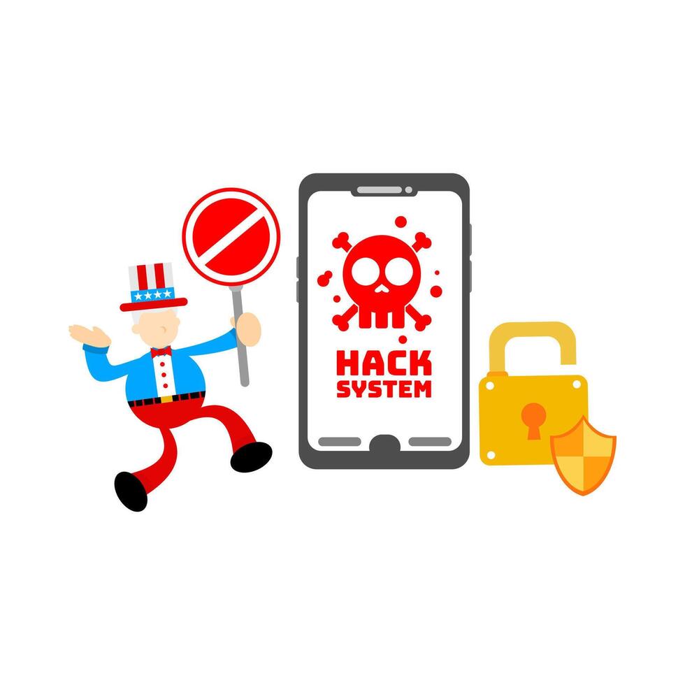 How to protect your phone from hackers vector