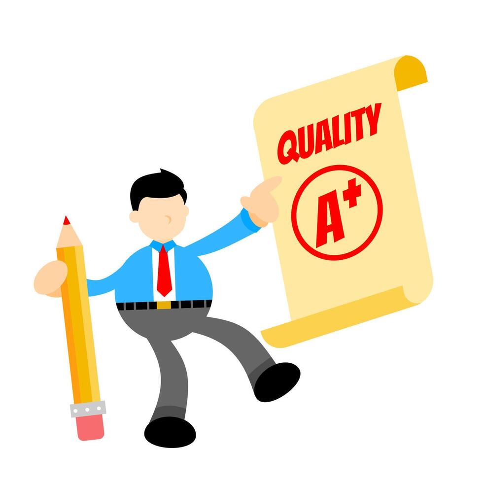 Quality certificate for business vector