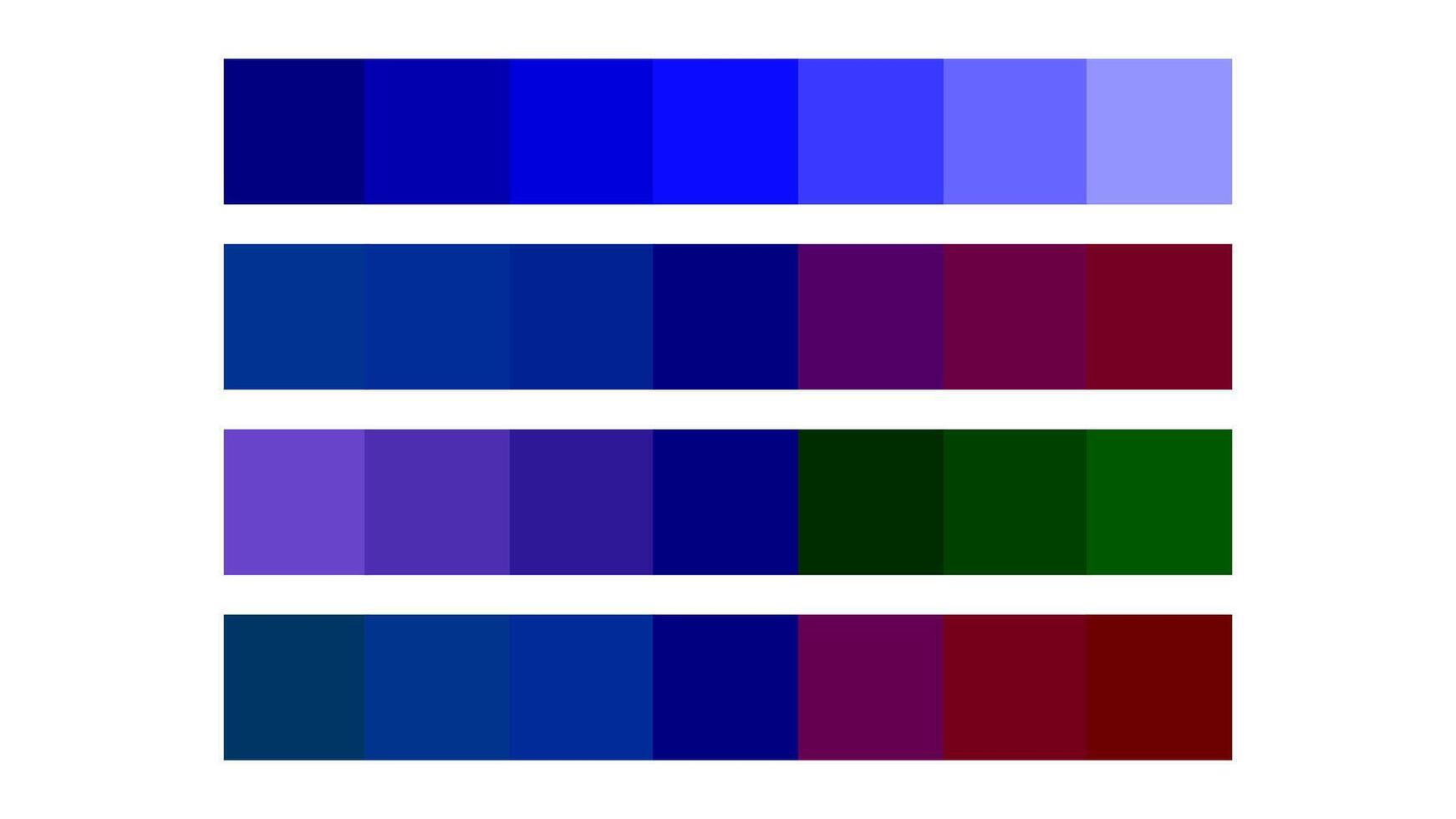 Navy Blue color palette. Mono, analogous, complementary, triad color. Color palette for ui ux design. Abstract illustration for your graphic design vector