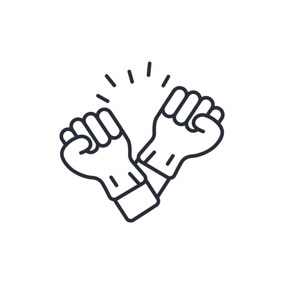 strike icon. .Editable stroke.linear style sign for use web design,logo.Symbol illustration. vector