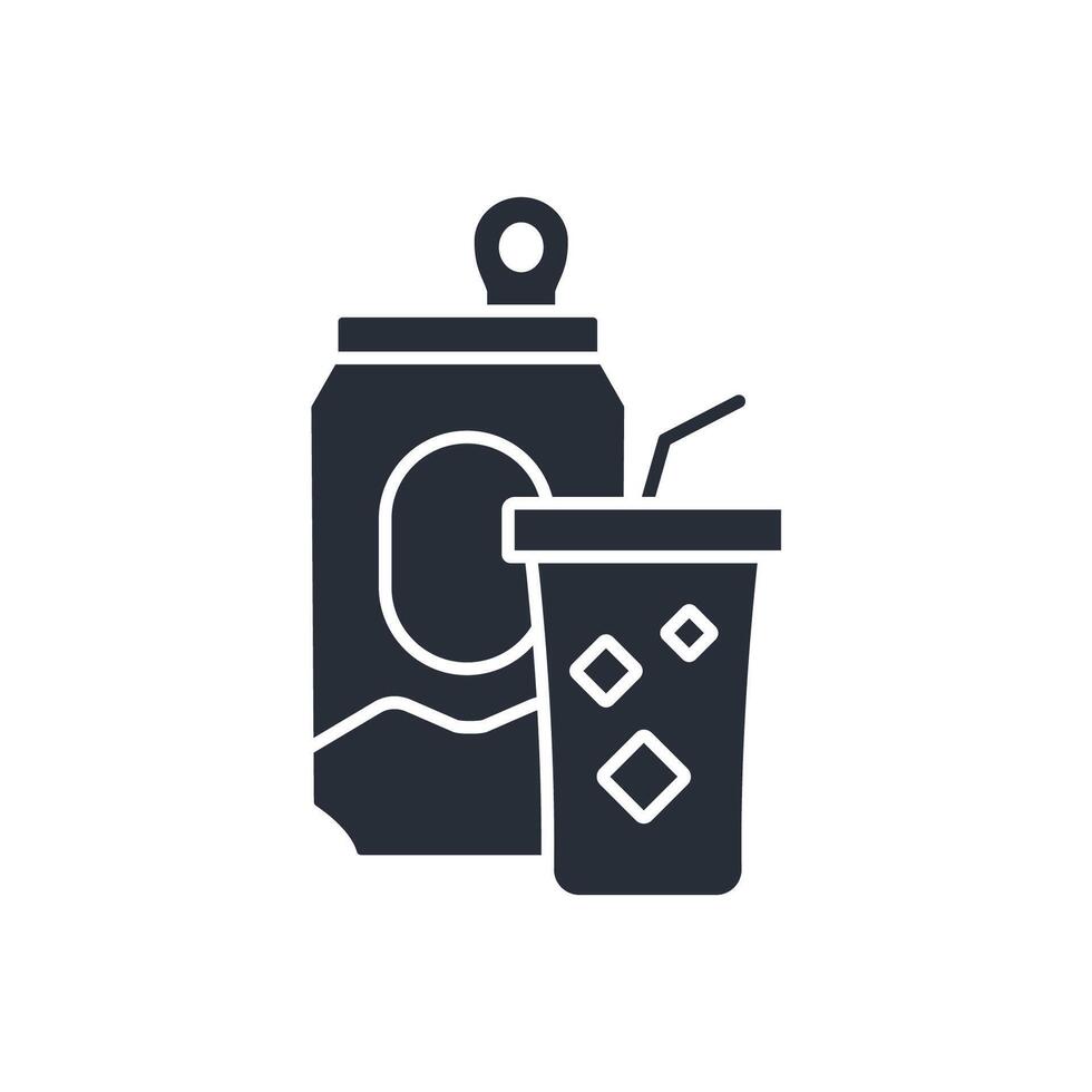 soda icon. .Editable stroke.linear style sign for use web design,logo.Symbol illustration. vector
