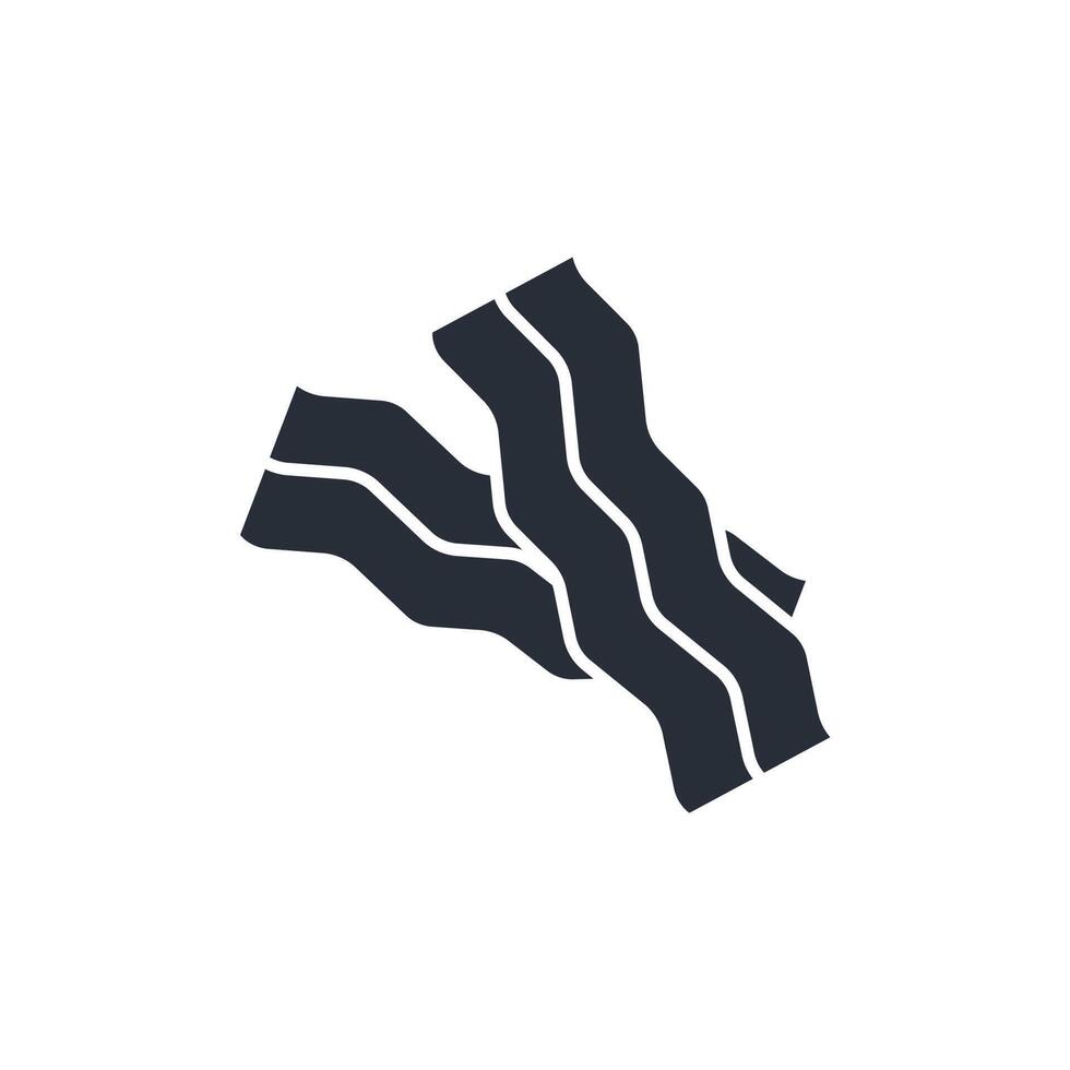 bacon icon. .Editable stroke.linear style sign for use web design,logo.Symbol illustration. vector