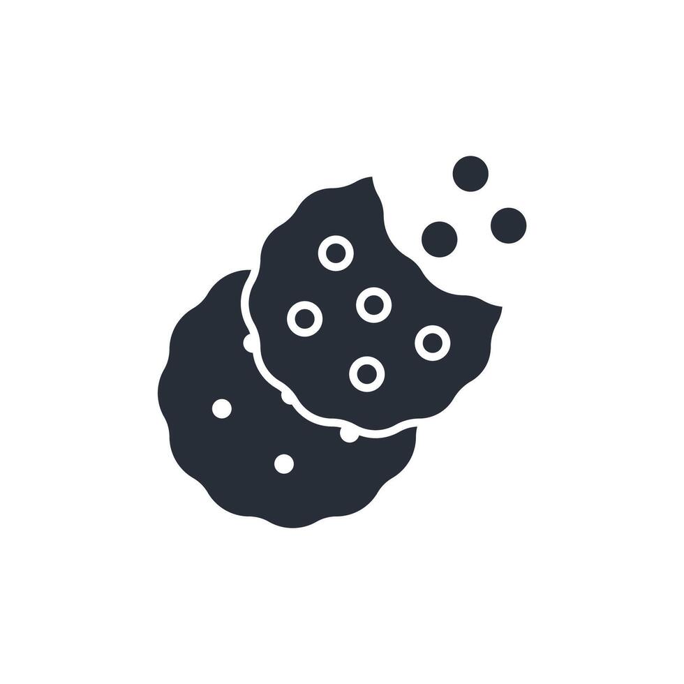 cookie icon. .Editable stroke.linear style sign for use web design,logo.Symbol illustration. vector