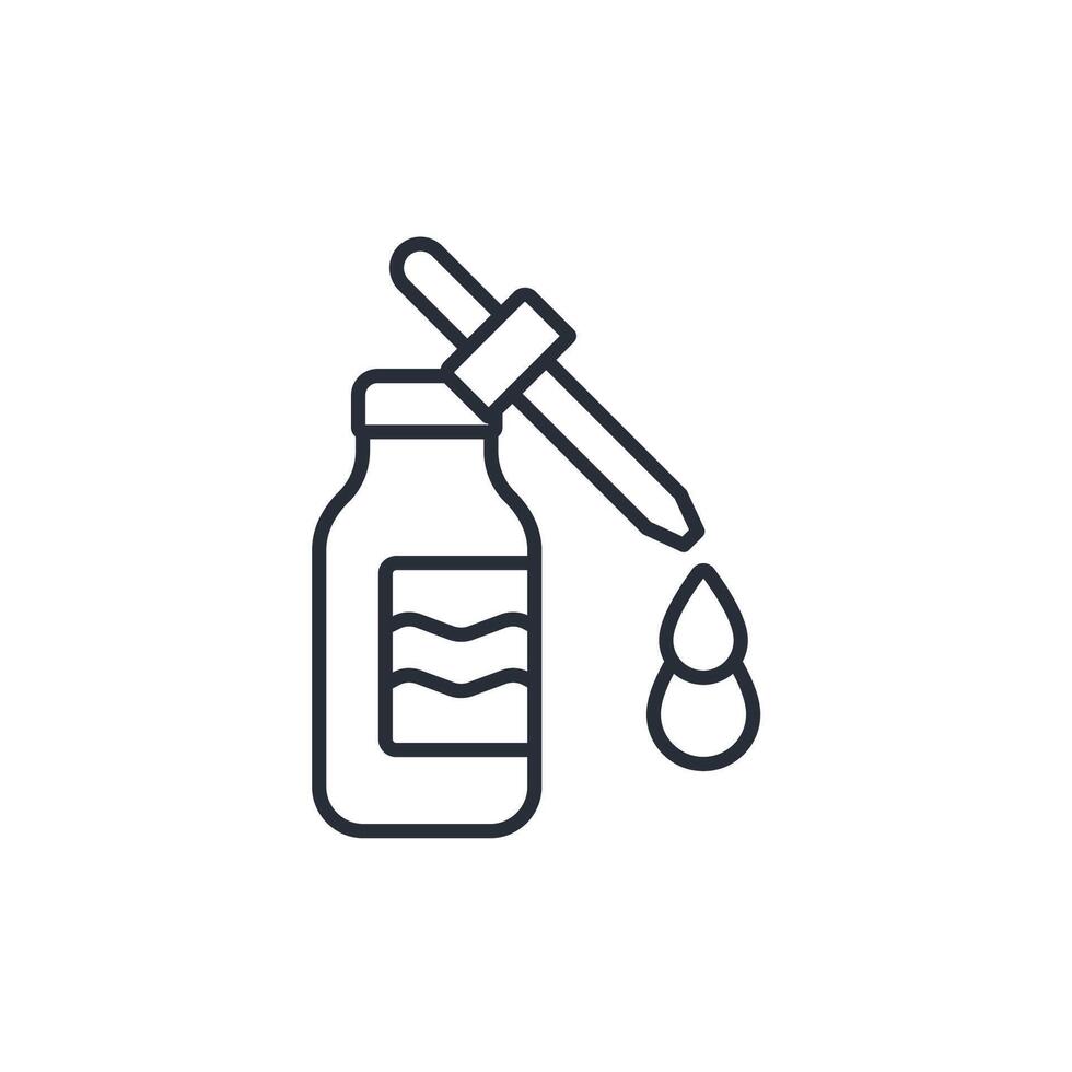serum icon. .Editable stroke.linear style sign for use web design,logo.Symbol illustration. vector