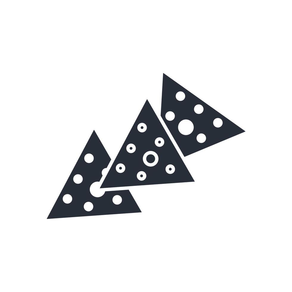 Nachos icon. .Editable stroke.linear style sign for use web design,logo.Symbol illustration. vector