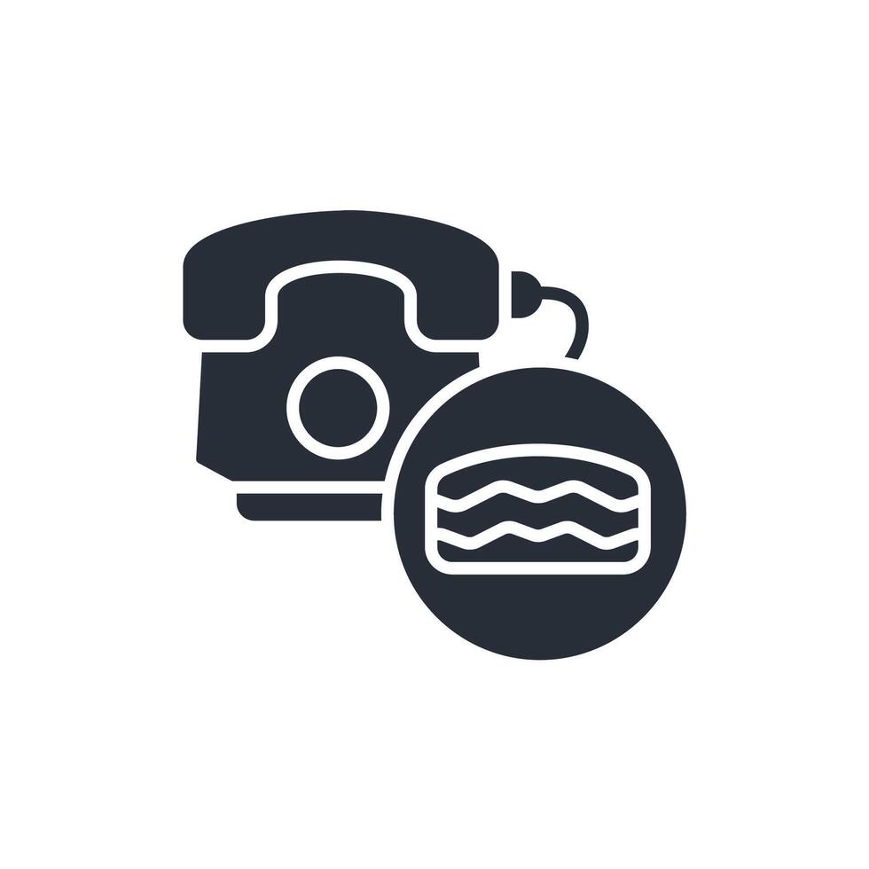 call food icon. .Editable stroke.linear style sign for use web design,logo.Symbol illustration. vector