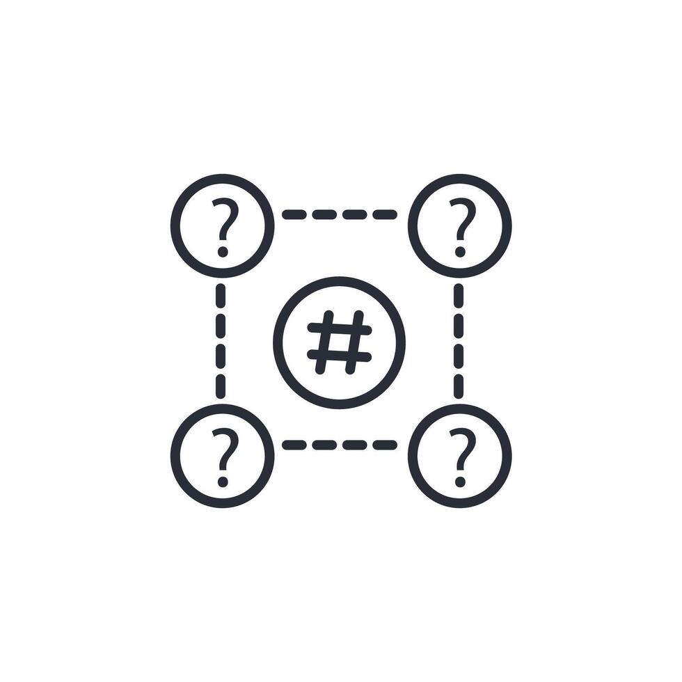 Anonymity network icon. .Editable stroke.linear style sign for use web design,logo.Symbol illustration. vector