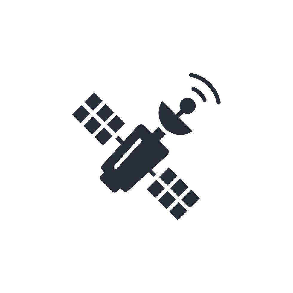 Satellite icon. .Editable stroke.linear style sign for use web design,logo.Symbol illustration. vector