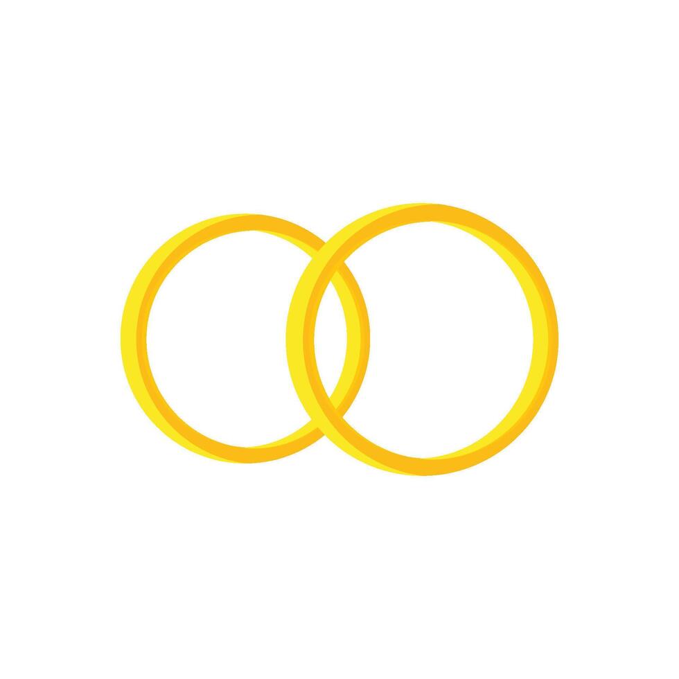 Marry Ring Logo Template Icon vector