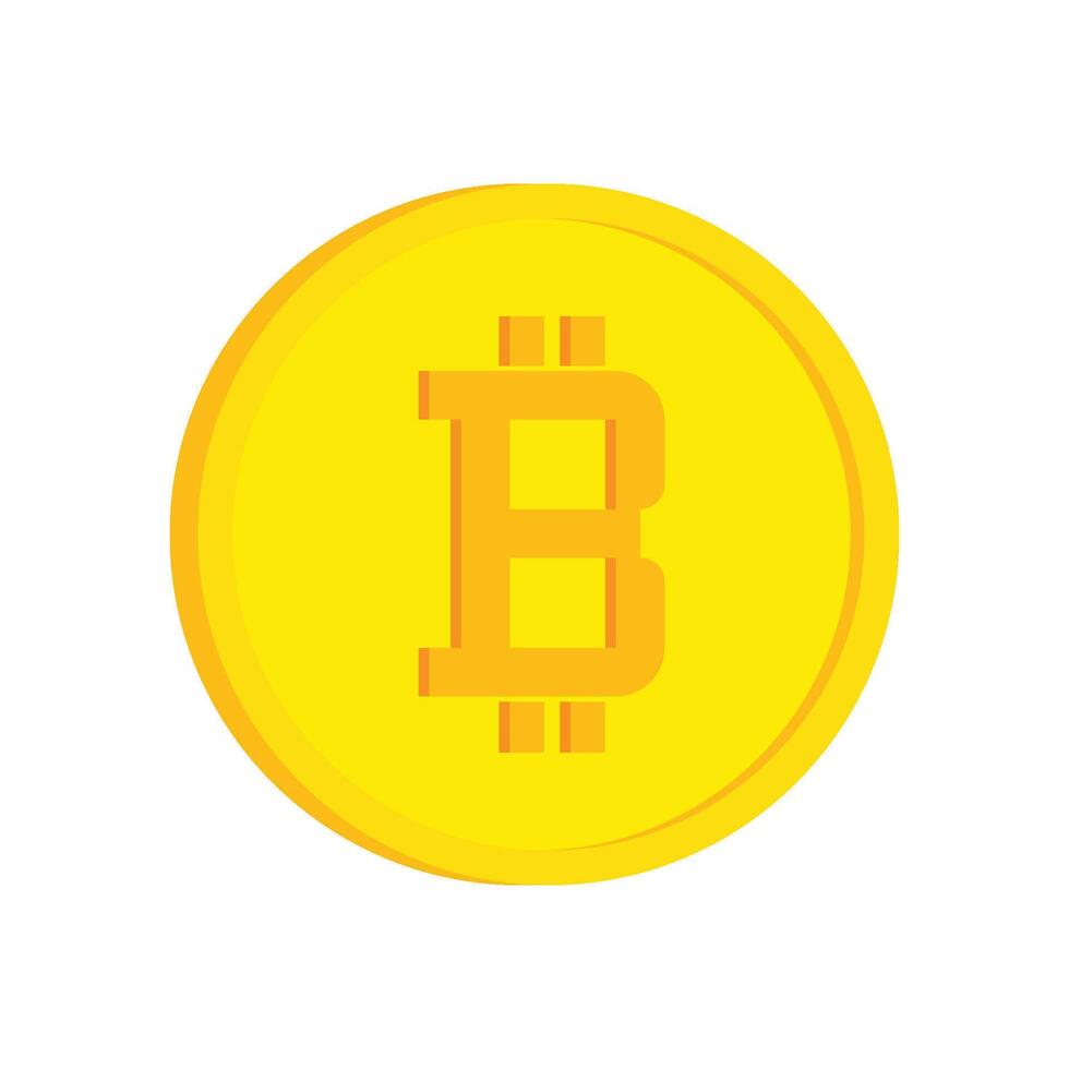 Bitcoin Template Icon vector