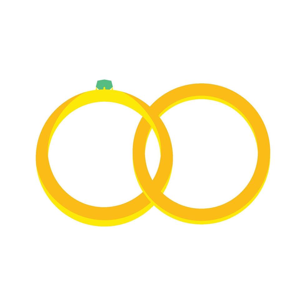 Marry Ring Logo Template Icon vector