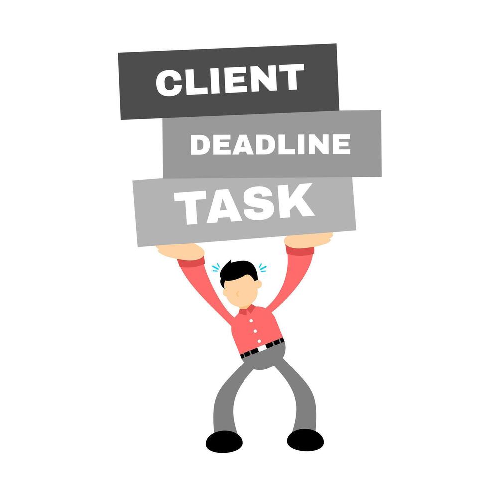 Client deadline task vector