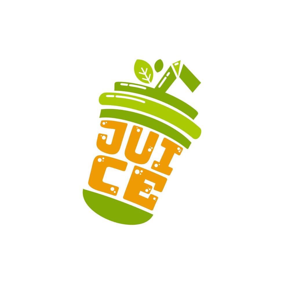 Juice logo design vector
