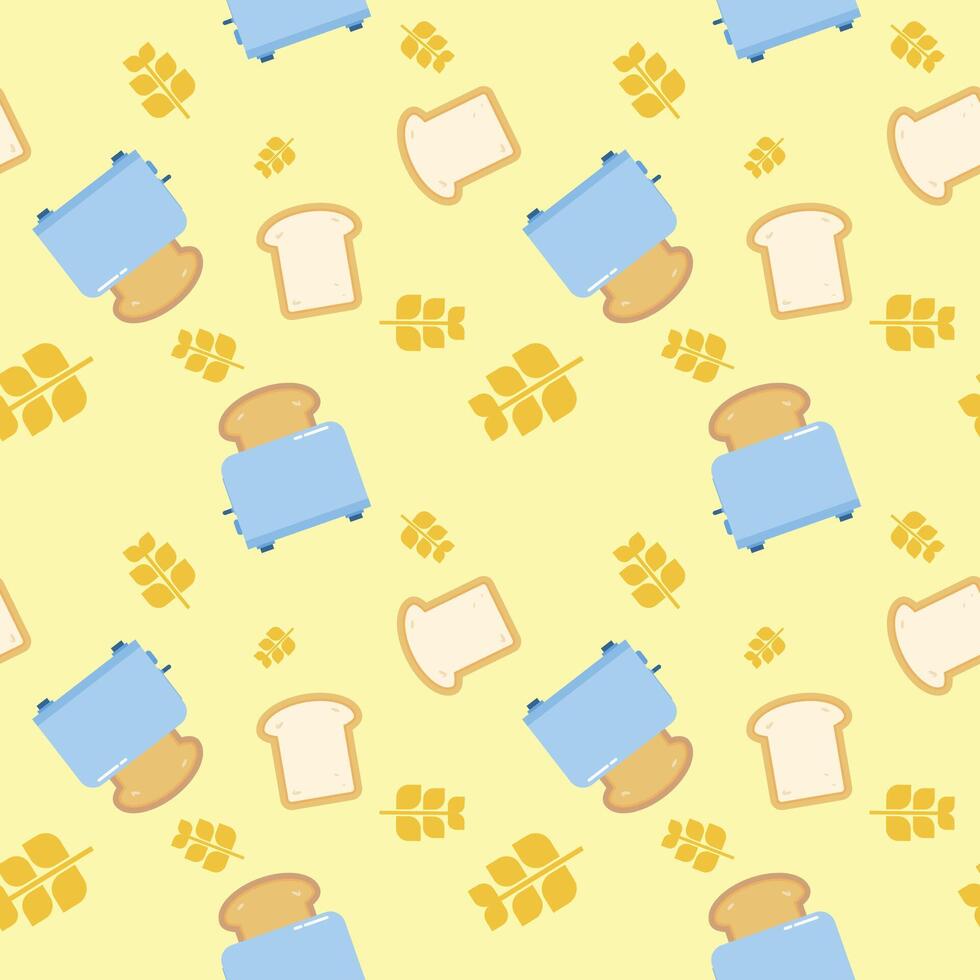 Toaster bread fabric by katiek on spoonflower - custom fabric vector