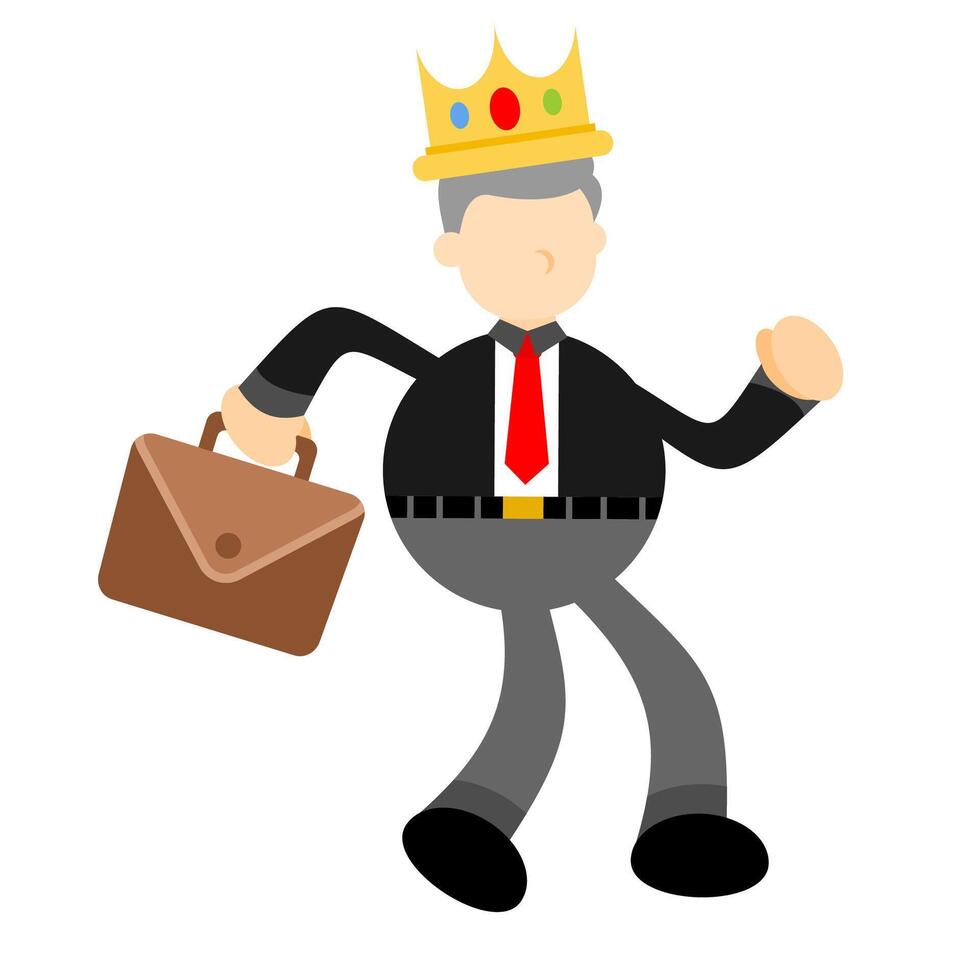 Businessman with crown vector