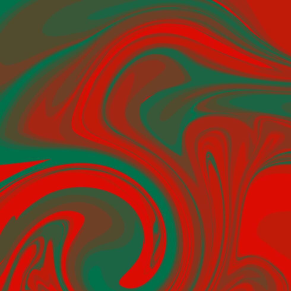 A red and green swirled background vector