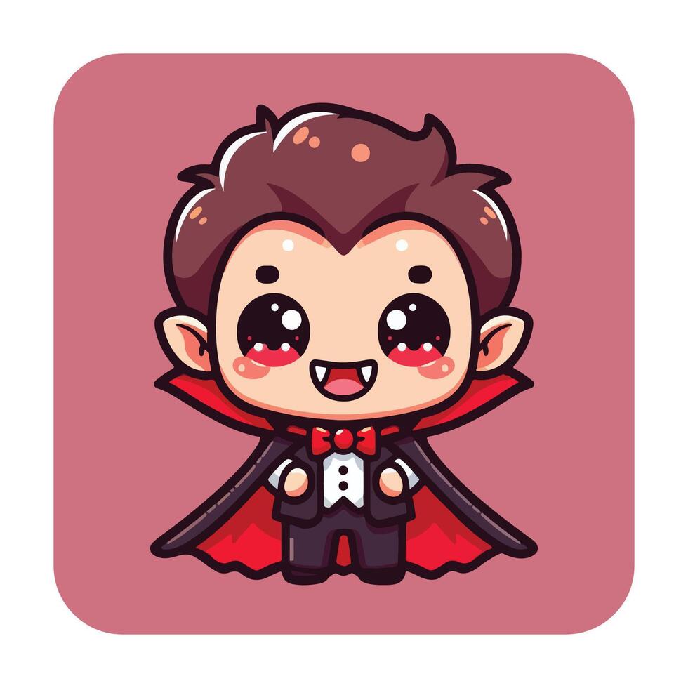 Little Vampire with a Cape 2 vector