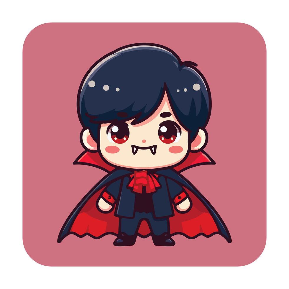 Little Vampire with a Cape 1 vector