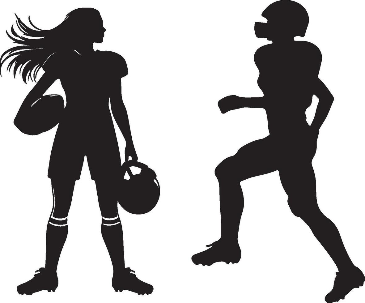 Girl player silhouette design vector