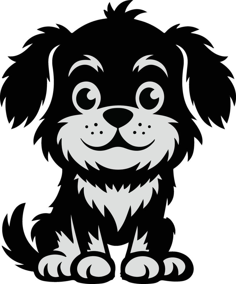 Cute dog mascot character design vector