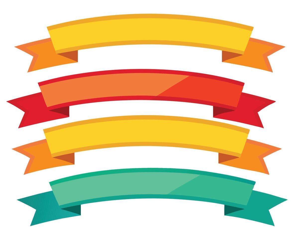 Colorful ribbons illustration vector