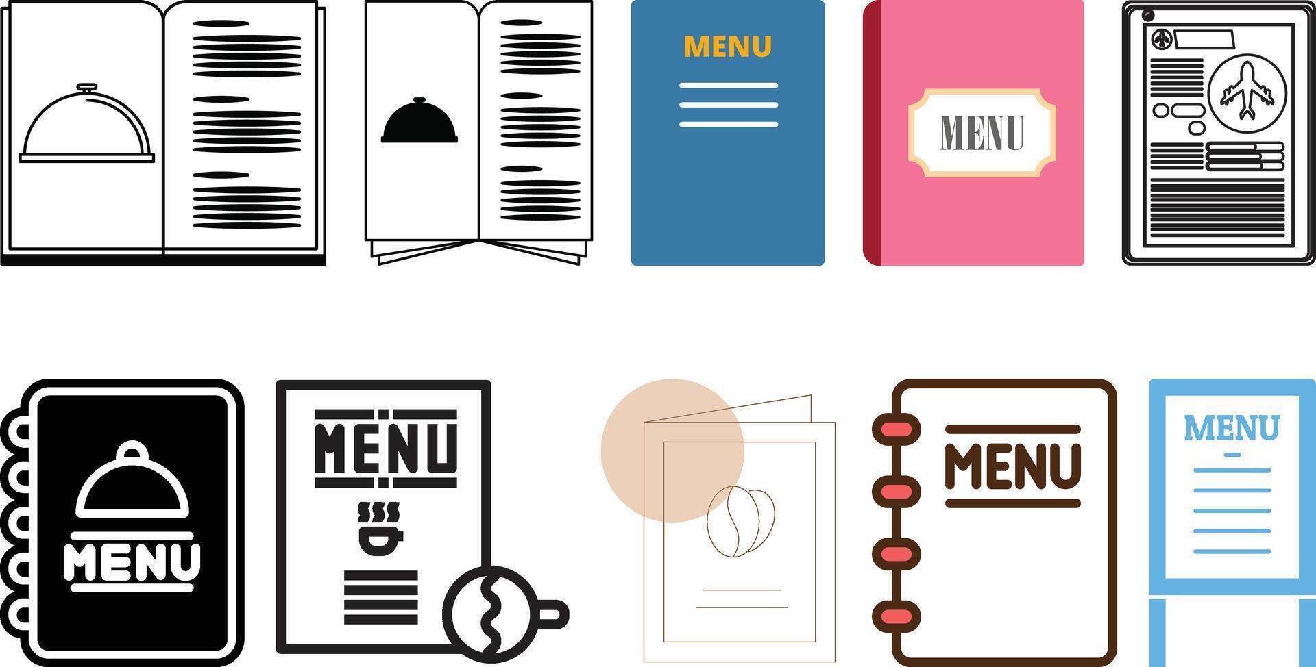 Restaurant Cafe Menu set collection Design vector