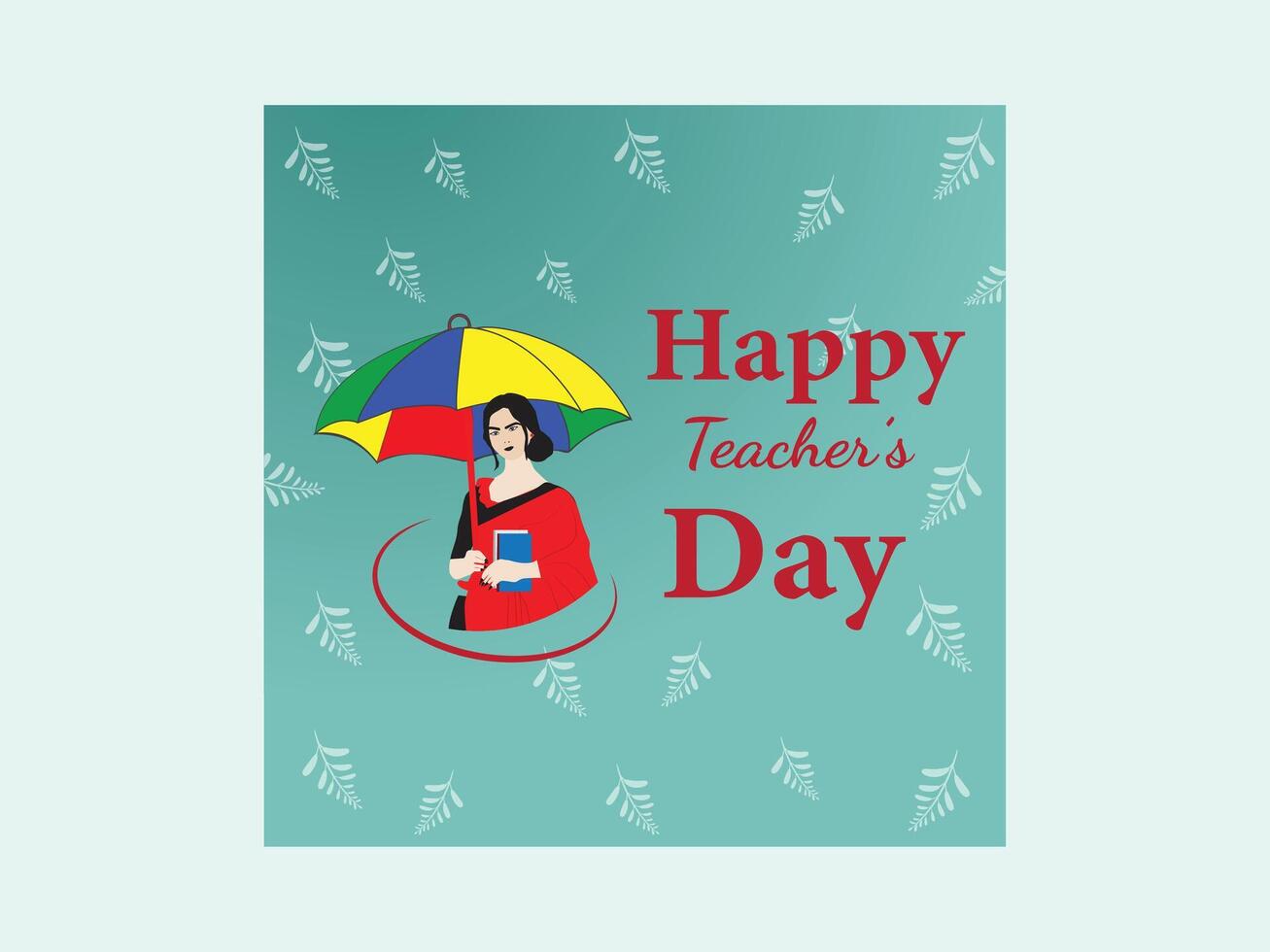 Teacher's day flat illustration vector