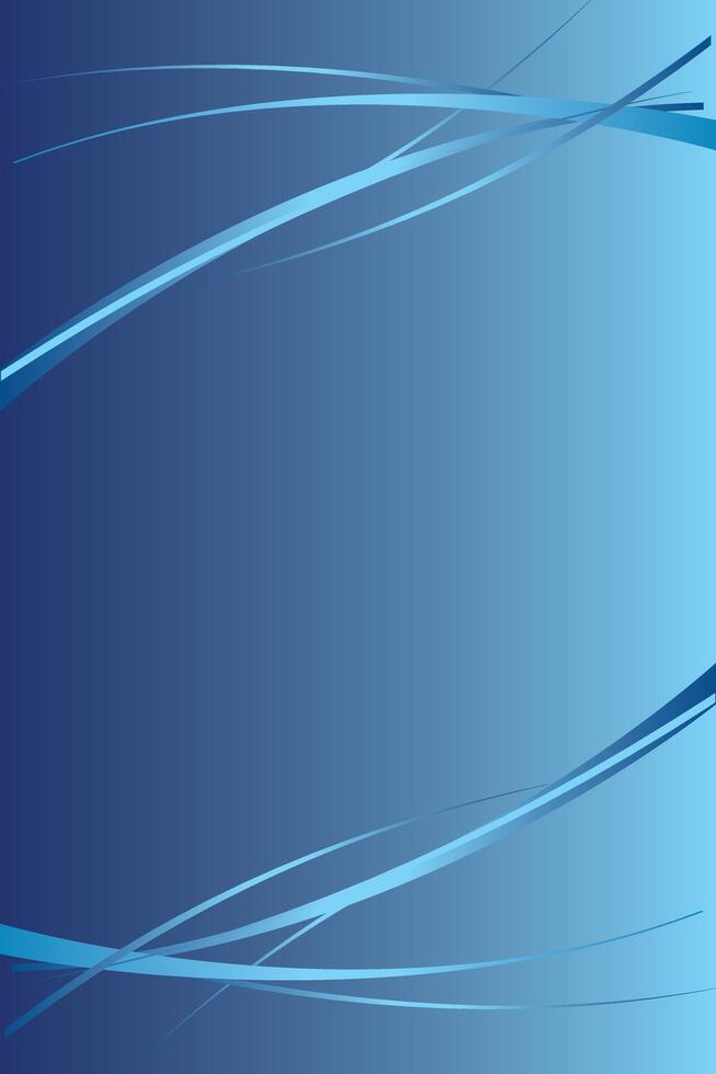 Smooth blue gradient with flowing stripes vector