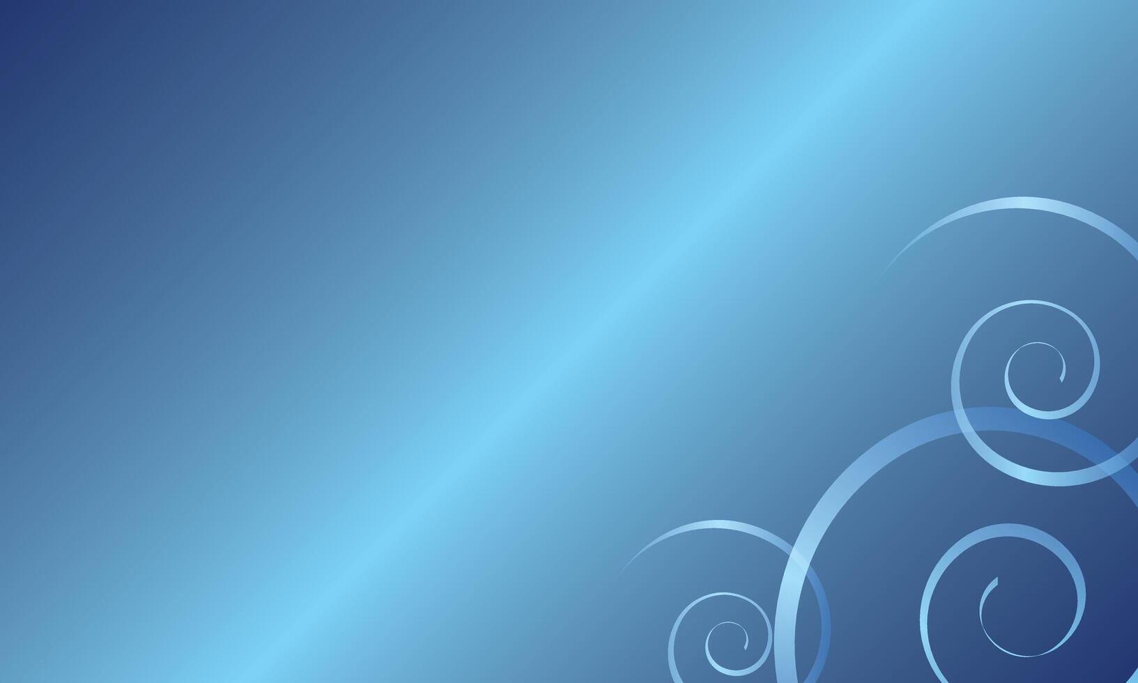 Serene Blue Gradient Background with Swirls pattern vector