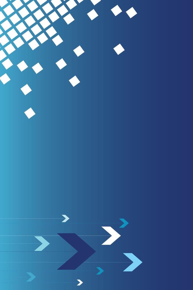 blue abstract background with a group of arrows pointing forward vector