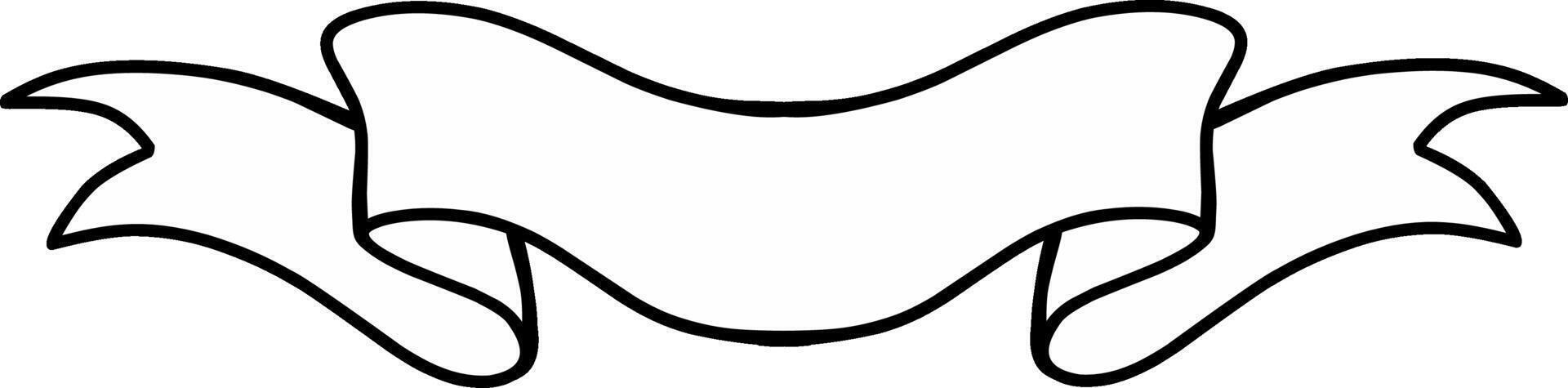 Hand Drawn Ribbon Banner vector