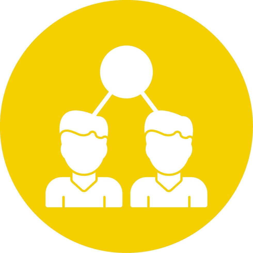 Lookalike Audiences Glyph Multi Circle Icon vector