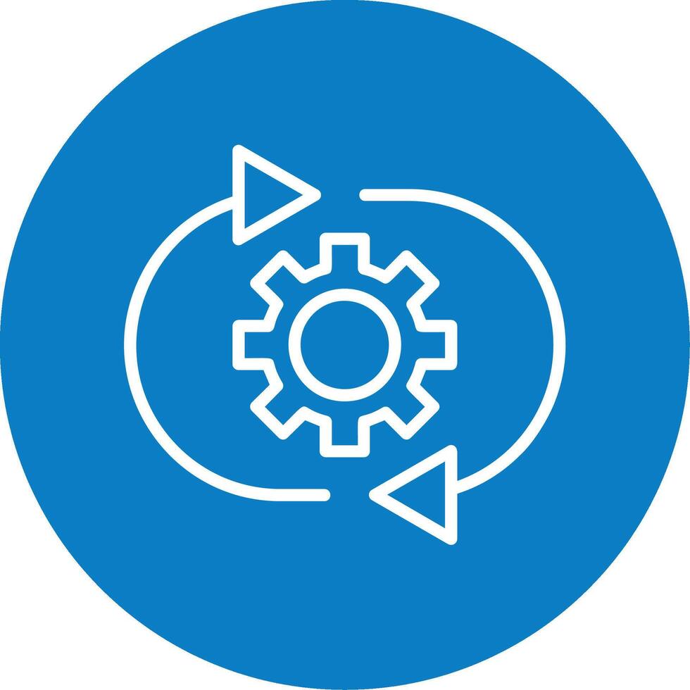 Optimization Line Multi Circle Icon vector