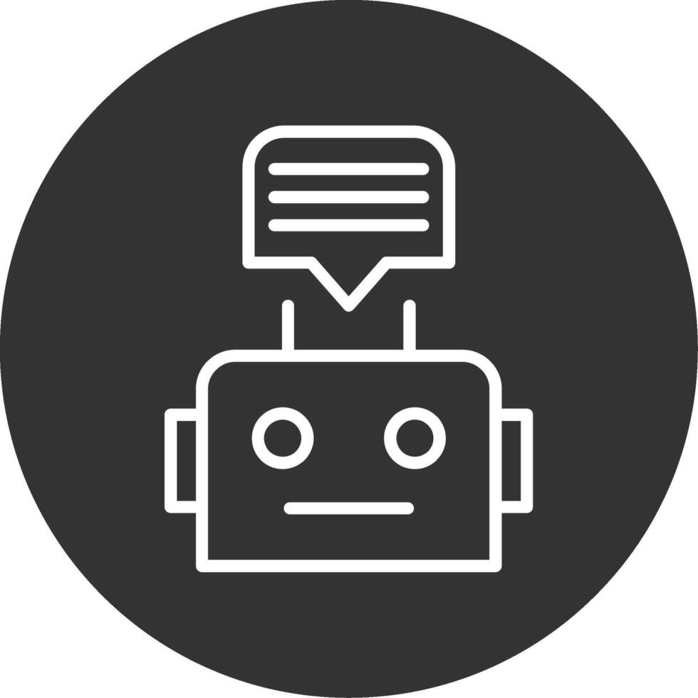 Chatbot Line Multi Circle Icon vector