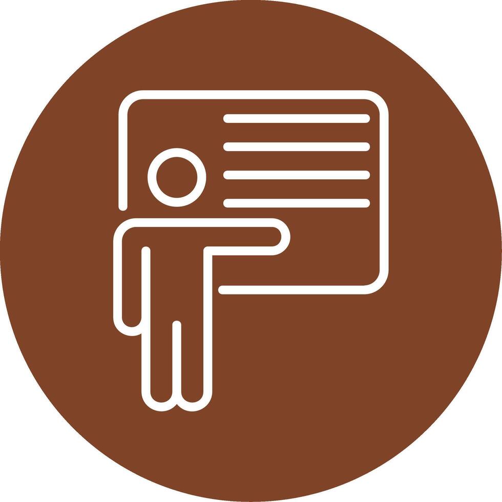 Coaching Line Multi Circle Icon vector