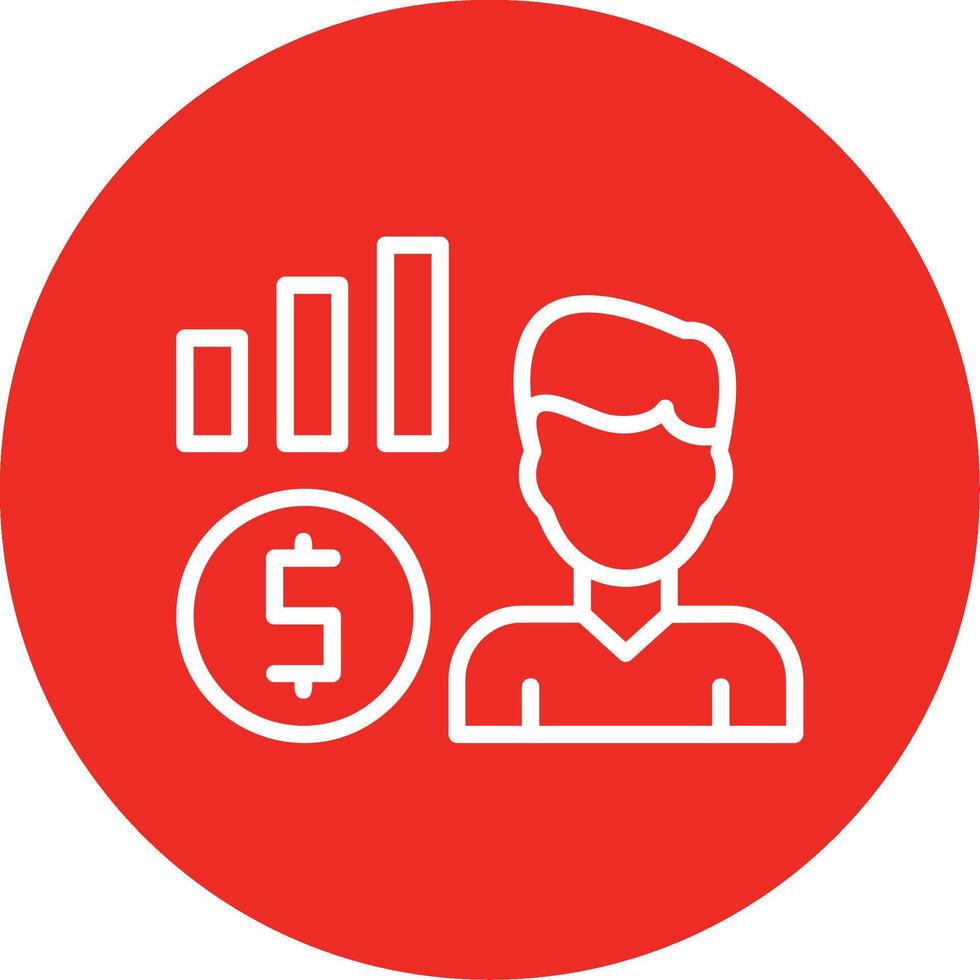 Lead Line Multi Circle Icon vector