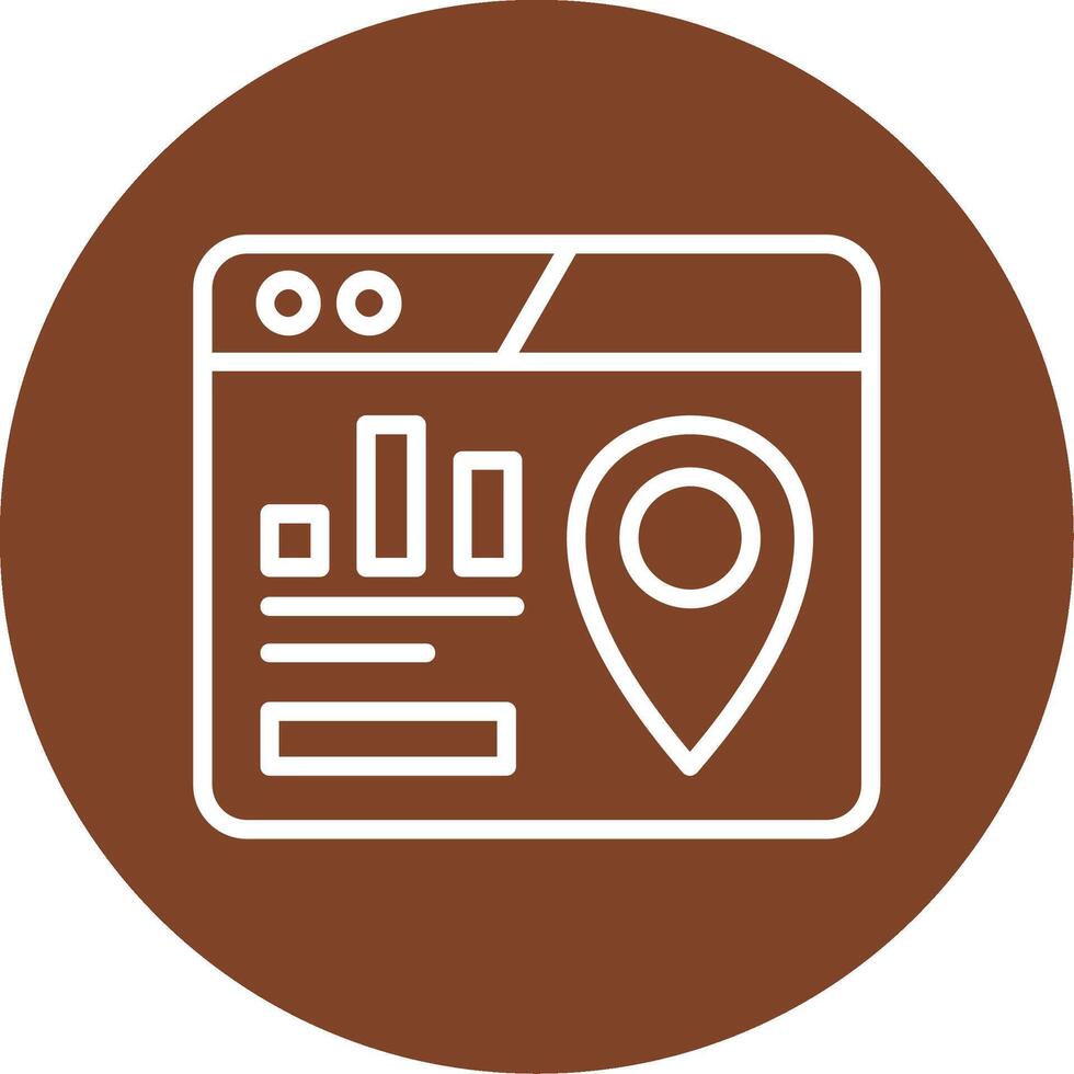 Map Pack Line Multi Circle Icon vector