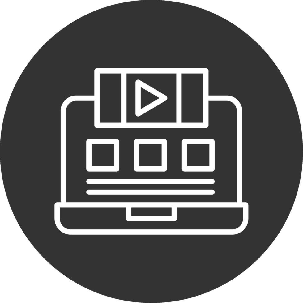 Live Stream Line Multi Circle Icon vector