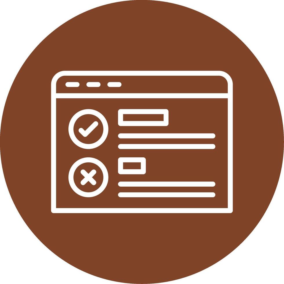 Online Survey Line Multi Circle Icon vector