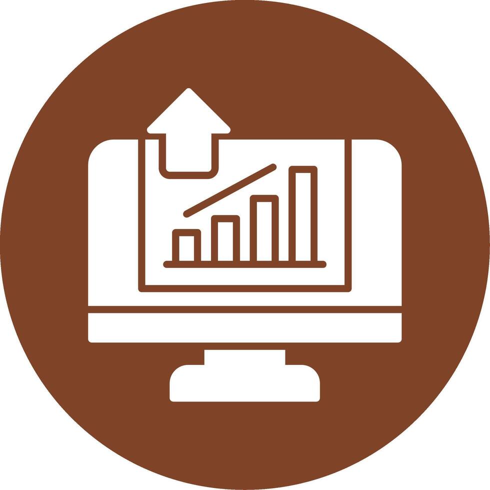 Growth Hacking Glyph Multi Circle Icon vector