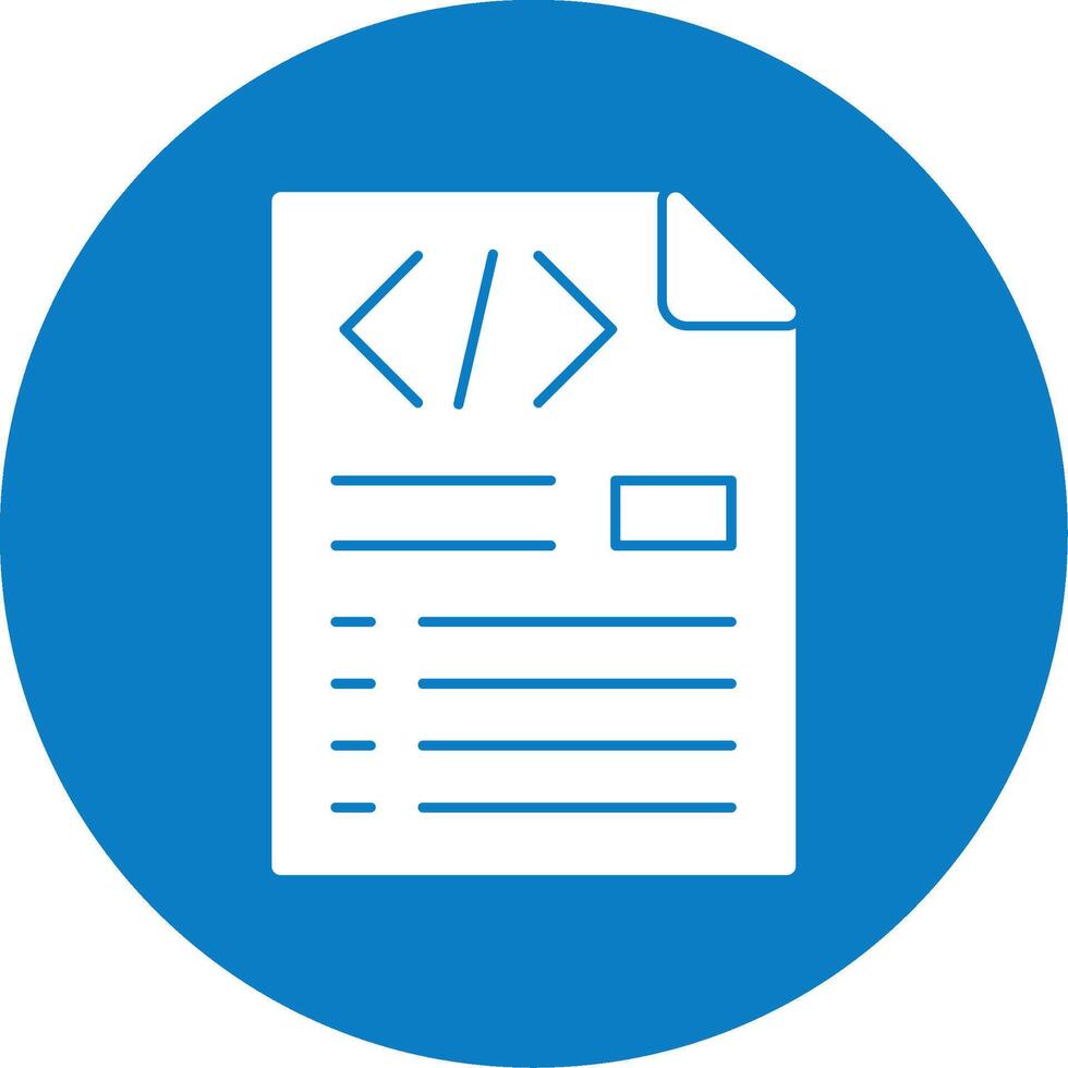 Header Code Glyph Multi Circle Icon vector