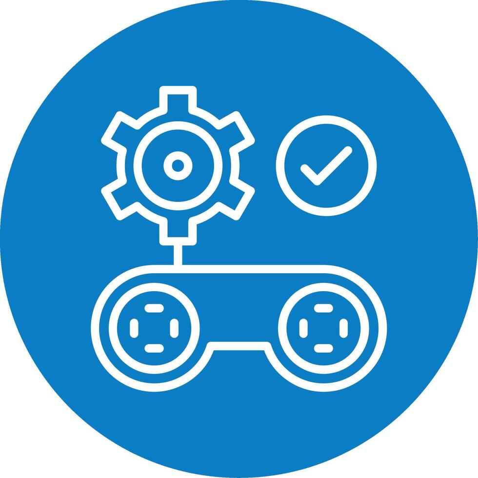Gamification Line Multi Circle Icon vector